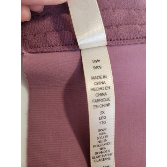 Rhonda Shear Wire Free Bra Purple Camo Full Coverage Molded Cup Padded Size 2X - Picture 5 of 10